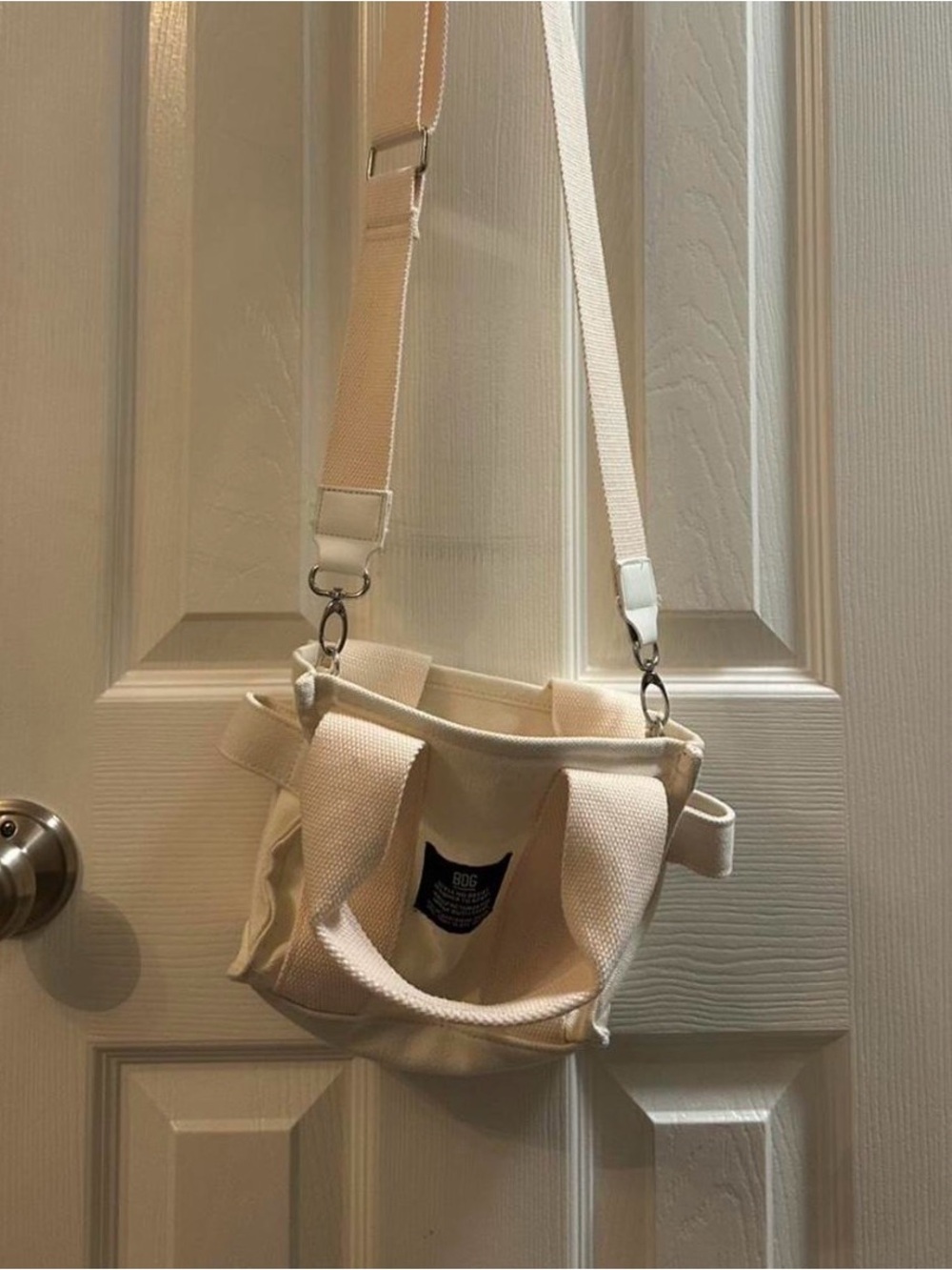 BDG Urban Outfitters Mini Cream Serena Canvas Tote Bag
